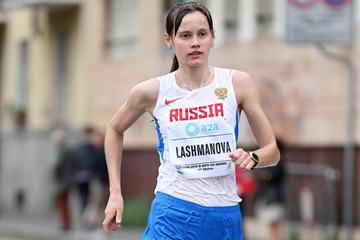 Elena Lashmanova on her way to victory in Sesto San Giovanni (Giancarlo Colombo)