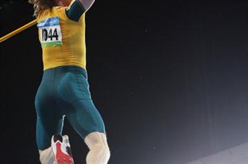 Steve Hooker clears 5.96m to win Australia's first athletics Olympic gold medal of the 2008 Games (Getty Images)