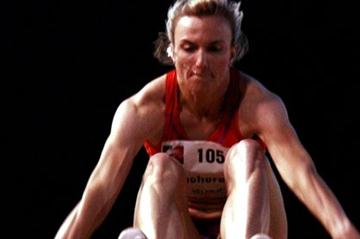 Olga Kucherenko sails 6.90m in Velenje (Bob Ramsak)