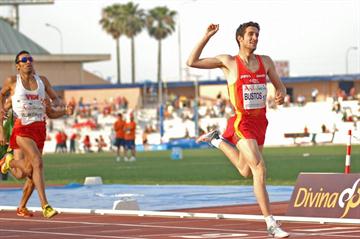 David Bustos takes the 1500m title (F. Lozano / Organisers)