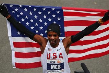 Meb Keflezighi in New York after his first marathon victory (Getty Images)