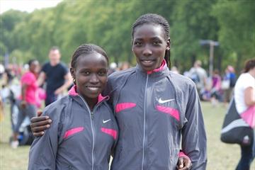 Vivian Cheruiyot and Linet Masai (Ricky Simms)