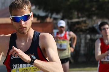 Alex Schwazer on the way to his first victory in Dudince (Branislav Račko)