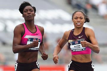 Kimberlyn Duncan upsets Allyson Felix in the 200m at the 2013 US Championships (Getty Images)