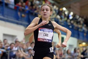 Mary Cain at the 2013 Millrose Games (Kirby Lee)