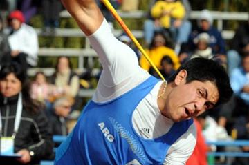 Braian Toledo at the 2011 South American Championships (Eduardo Biscayart)