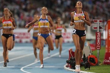 Jessica Ennis wins the 800m to clinch the European title in Barcelona (Getty Images)