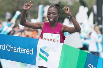 Kenya's Janet Rono, winner of the women's race (Organisers)