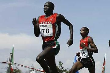 Moses Mosop on whose shoulders much Kenyan hope rests in Mombasa (Getty Images)