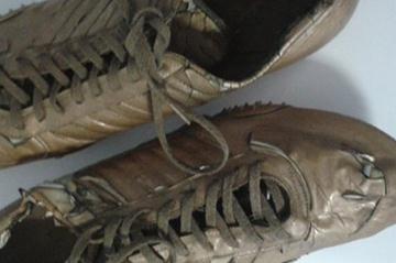Spikes worn by Alberto Juantorena at the 1976 Olympics when he won 400m and 800m gold (Courtesy Alberto Juantorena)
