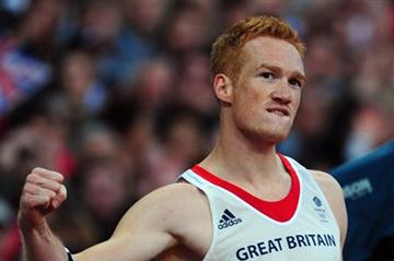 Greg Rutherford of Great Britain celebrates a jump in the Men's Long Jump Final on Day 8 of the London 2012 Olympic Games at Olympic Stadium on August 4, 2012 (Getty Images)