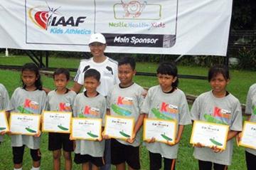IAAF/Nestlé Kids’ Athletics participants in Jakarta (RDC Jakarta)