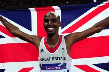 Mo Farah of Great Britain celebrates winning gold in Men's 10,000m Final on Day 8 of the London 2012 Olympic Games at Olympic Stadium on August 4, 2012 (Getty Images)