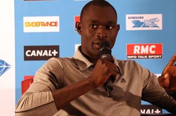 David Rudisha meets the media on the eve of the Samsung Diamond League meeting press conference in Paris (Jean-Pierre Durand)