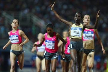Olympic champion Nancy Jebet Langat takes a surprise win in the women's 1500m (Getty Images)