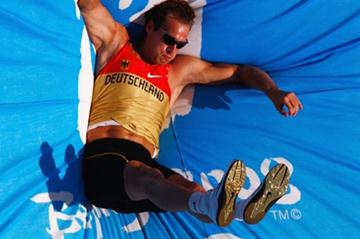Andre Niklaus competes in the pole vault, his best event in the decathlon (Getty Images)