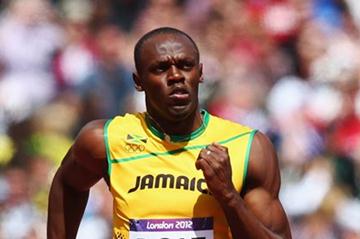 Usain Bolt of Jamaica competes in the Men's 100m Round 1 Heats on Day 8 of the London 2012 Olympic Games at Olympic Stadium on August 4 2012 (Getty Images)