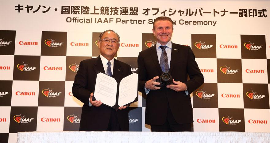 Canon Image used in IAAF Partners section ()