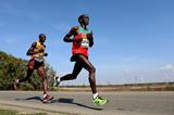Kenya's Eliud Kipchoge in action at the 2012 World Half Marathon Championships (Getty Images)