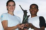Yelena Isinbayeva of Russia and Kenenisa Bekele of Ethiopa are 2004 Athletes of the Year (Getty Images)