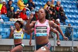 Veronica Campbell-Brown winning over 200m at the 2013 IAAF Diamond League in New York (Victah Sailer)
