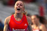 Sally Pearson wins the 100m Hurdles at the 2012 Melbourne World Challenge (Getty Images)