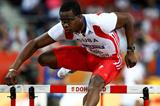 Dayron Robles of Cuba competes in the Men's 60m Hurdles semi-final (Getty Images)