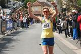 Kajsa Berg wins the women's title at the 2013 IAU European 100km Championships (Jan Vandendriessche)