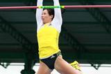 Jenn Suhr wins the Pole Vault at the 2013 IAAF Diamond League in New York (Victah Sailer)