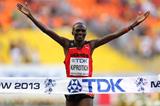 Stephen Kiprotich in the mens Marathon at the IAAF World Athletics Championships Moscow 2013 (Getty Images)