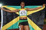 Yanique Thompson in the girls' 100m Hurdles Final at the IAAF World Youth Championships 2013 (Getty Images)