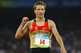 Michael Schrader crosses the line in the 1500m in Beijing (Getty Images)