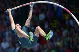 Renaud Lavillenie at the 2013 IAAF Diamond League in Eugene (Kirby Lee)