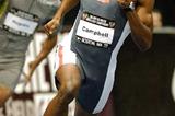 Milton Campbell on the way to a close 400m win - USA Indoors (Kirby Lee)