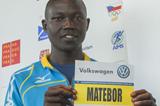 Albert Matebor ahead of the 2013 Volkswagen Prague Marathon (Organisers)
