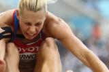 Tatyana Chernova of Russia in the Heptathlon Long Jump (Getty Images)