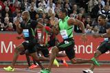 Yohan Blake powers past Powell in Zurich 100m (Jean-Pierre Durand)