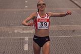 Paula Radcliffe wins the 2001 world Half Marathon Championships (Getty Images)
