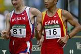 Caohong Yu with Aleksey Voyevodin in Naumburg 50km (Getty Images)