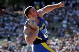 Yuriy Bilonog of Ukraine wins the men's Shot Put in Olympia (Getty Images)