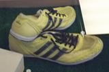 Iryna Lishchynskaya's shoes used at the 2008 Olympic Games (Donetsk 2013 LOC)
