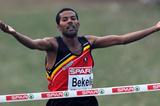 Atelew Bekele takes a commanding win at the European XC championships in Velenje (Mark Shearman)