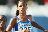 Lina Jacques-Sebastian of France during the 100m semi final in Grosseto (Getty Images)