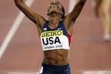 Time to celebrate for Sanya Richards (Getty Images)
