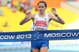 Elena Lashmanova in the women's 20km Race Walk at the IAAF World Championships Moscow 2013 (Getty Images)