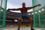 Sandra Perkovic in the womens Discus Throw at the IAAF World Athletics Championships Moscow 2013 (Getty Images)