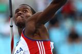 Leonel Suarez in the Decathlon Javelin in Daegu (Getty Images)