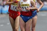 Vera Sokolova  leads fellow Russian Aleksandra Kudryashova (r), and China's Chai Xue (l) (Getty Images)