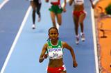 Meseret Defar strides away to a clear victory (Getty Images)