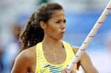 Sweden's Angelica Bengtsson on the Pole Vault runway (Getty Images)
